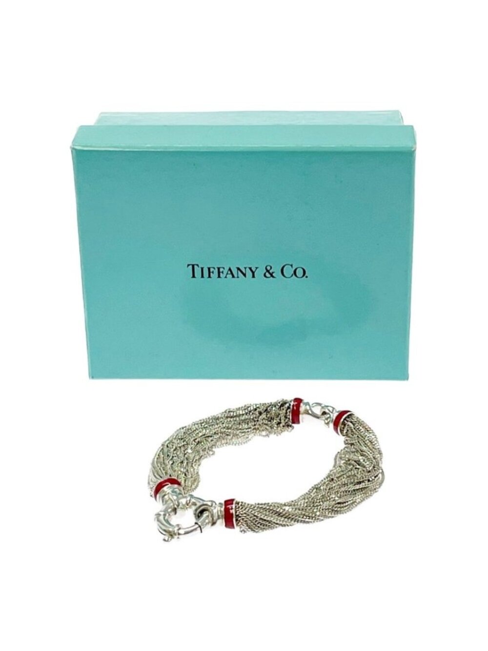 Tiffany & Co Silver Multi Strand Chain Bracelet